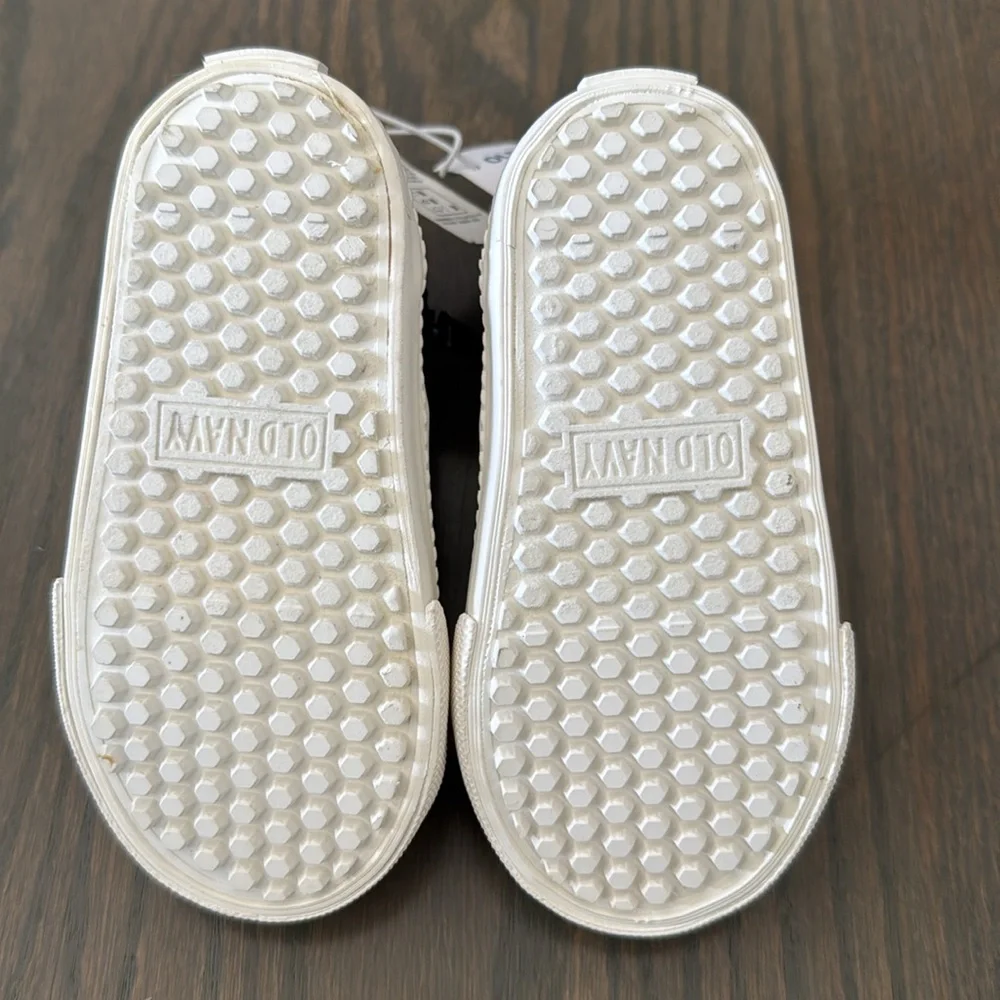 Old Navy Quilted High Top Sneakers Toddler 5T Navy Tan